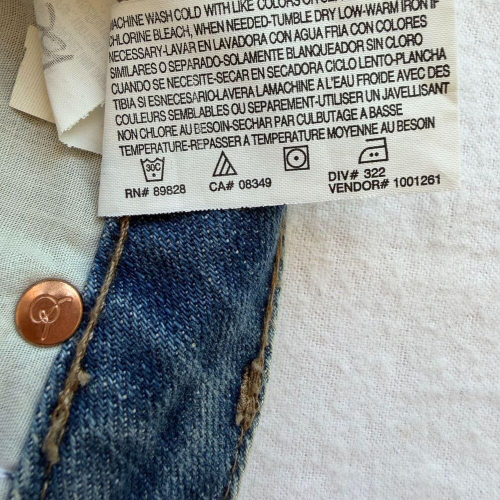 RACHEL Rachel Roy Patchwork Distressed Denim Mini Skirt - Size 26 - Picture 7 of 8
